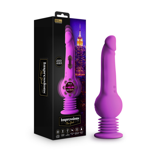 Impressions - New York - Gyro-Quake Dildo - Purple  4