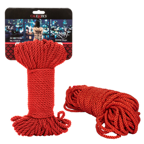 Scandal BDSM Rope 98.5ft/ 30m - Red  2
