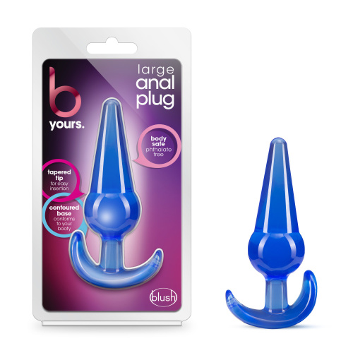 B Yours - Large Anal Plug - Blue  2