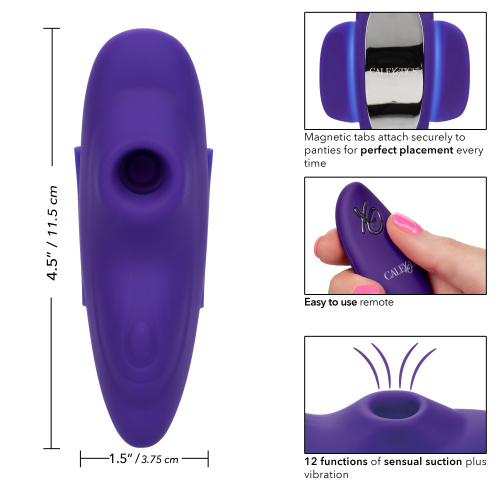 Lock-N-Play Remote Suction Panty Teaser - Purple  3