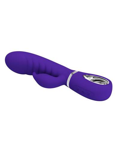 Prescott Super Soft Rabbit Silicone Vibrator - Purple  5