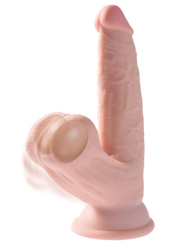 6 Inch Triple Density Cock With Swinging Balls  4