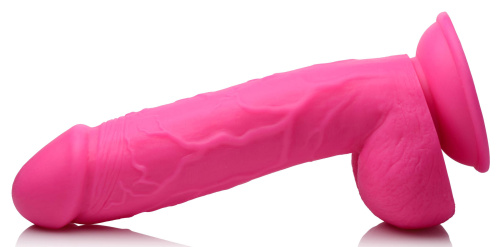 Pop Pecker 8.25 Inch Dildo With Balls - Pink  3