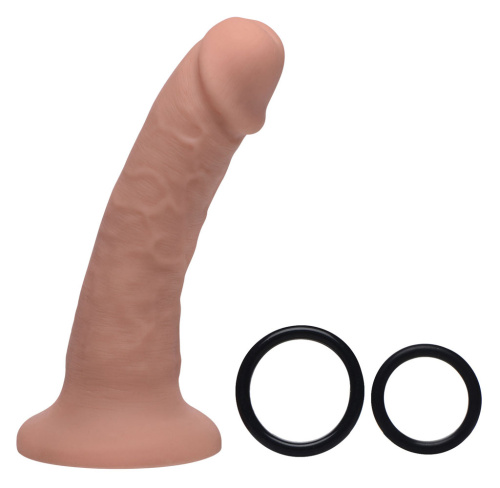 Seducer 7 Inch Silicone Dildo With Harness  4