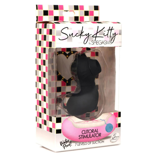 Sucky Kitty 7x Clitoral Stimulator - Black  2