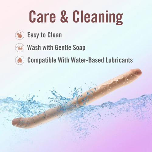 Dr. Skin Plus - 16.5 Posable Double Dong - Beige  3