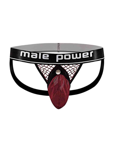 Cock Pit Net Cock Ring Jock - S/ M - Burgundy  2