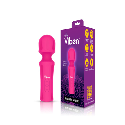 Mighty Muse - Hot Pink - Powerful Personal Wand - Massager  3
