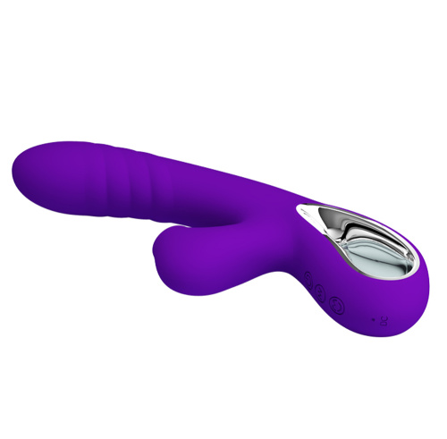 Pretty Love Jersey Sucking and Vibrating Rabbit - Purple  2