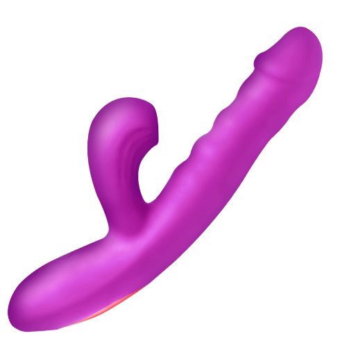 Thrust Wave Thrusting and Sucking Rabbit Vibrator - Purple  2
