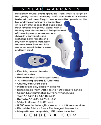 Beaded Pleasure - Blue  3