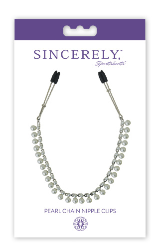 Sincerely Pearl Chain Nipple Clips  2