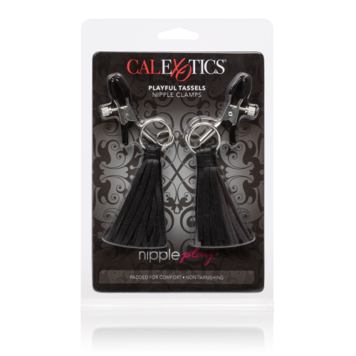 Nipple Play Playful Tassels Nipple Clamps - Black  2