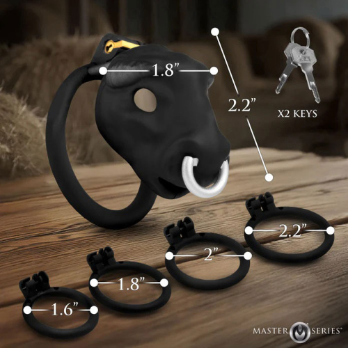 Bull Chastity Cage - Black  4