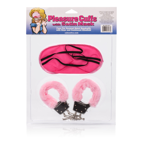 Pleasure Cuffs With Satin Mask  2
