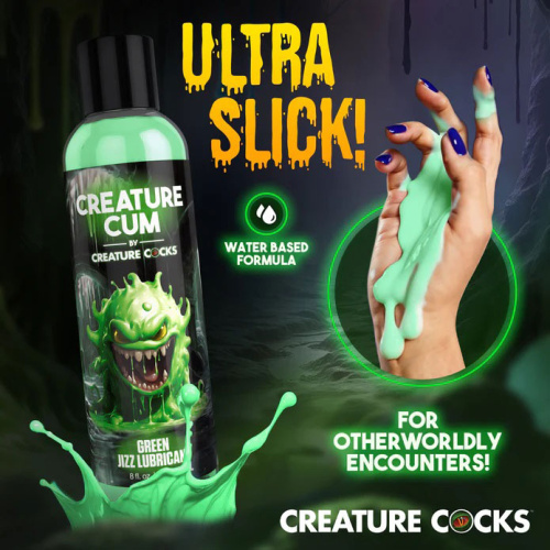 Creature Cum Green Water-Based Lubricant 8oz  4