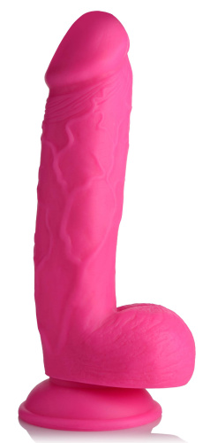 Pop Pecker 8.25 Inch Dildo With Balls - Pink  5