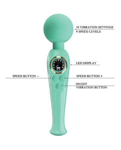 Skylar - Led Digital Display Wand - Turquoise  5