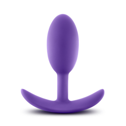 Luxe - Wearable Vibra Slim Plug - Medium - Purple  2