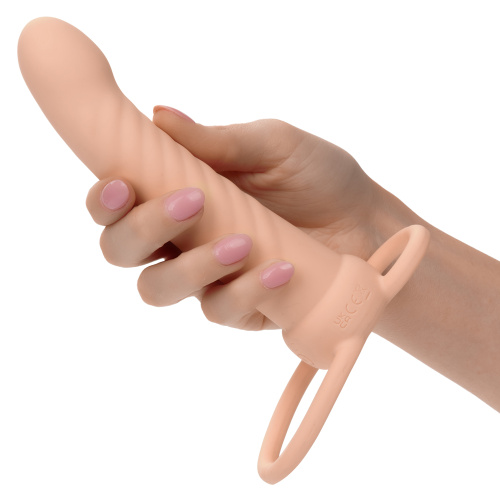 Performance Maxx Rechargeable Ribbed Dual Penetrator - Ivory  3