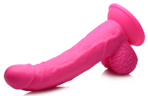 Pop Pecker 7.5 Inch Dildo With Balls - Pink  2