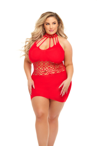 Rich B Phase Dress - Queen Size - Red  2