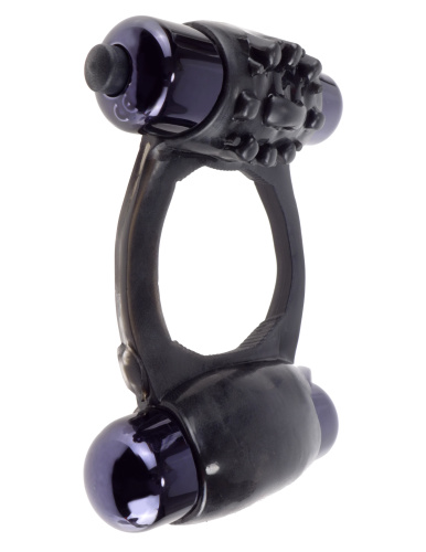 Fantasy C-Ringz Duo-Vibrating Super Ring Black  2