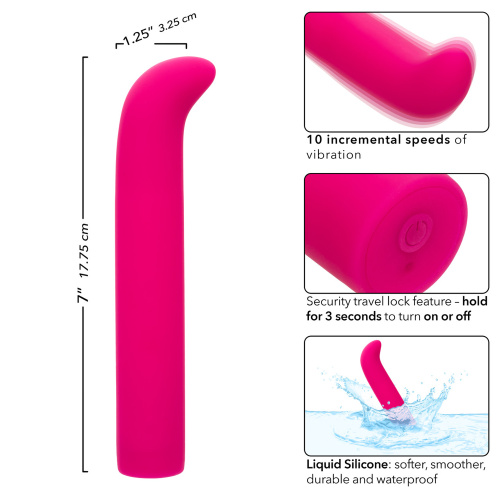 Rechargeable Classic Chic Standard "G" Vibrator - Pink  2