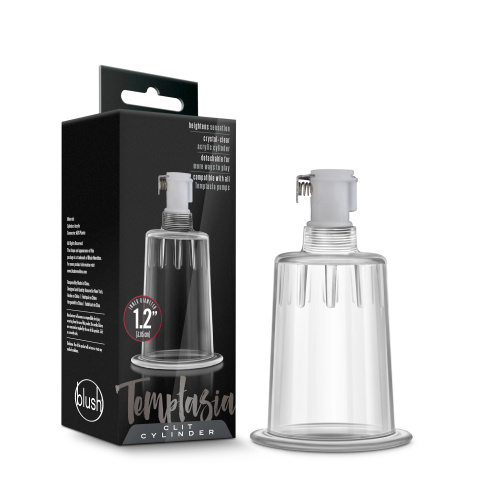 Temptasia  Clit Cylinder - 1.2 Inch Diameter - Clear  2