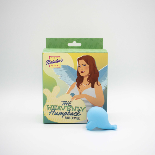 The Heavenly Humpback Finger Bullet Vibrator - Blue  3