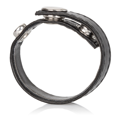 Leather Black 3-Snap Ring  2