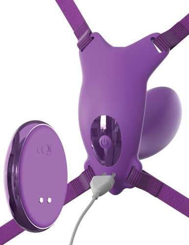 Fantasy for Her Ultimate G-Spot Butterfly Strap-on - Purple  4