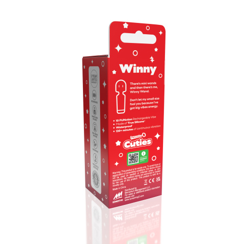 Screaming O Cuties Winny Vibrating Mini Wand  - Sage Green  2