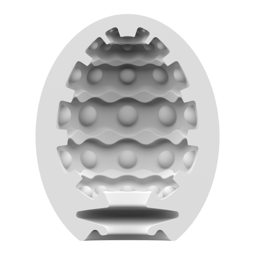 3 Pc Set Masturbator Egg - Bubble - Violet  3