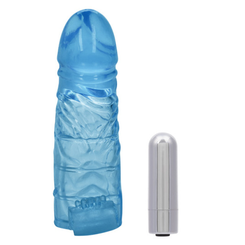 Up Extended It Up Vibrating Extension Sleeve - Blue Rechargeable  3