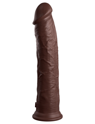 King Cock Elite 11 Inch Silicone Dual Density Cock - Brown  4