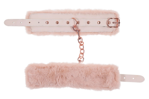 Peaches N Creame Fur Handcuffs - Pink  2