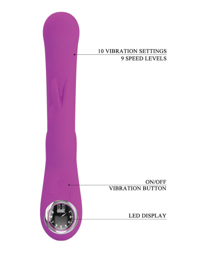 Lamar Led Digital Display Rabbit - Fuchsia  3