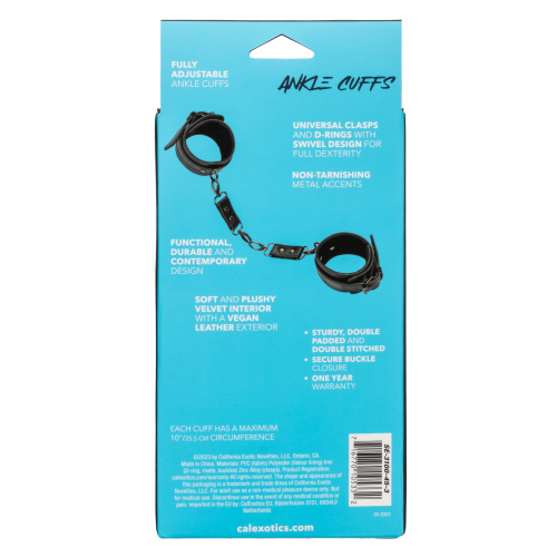 Euphoria Collection Ankle Cuffs - Black  2