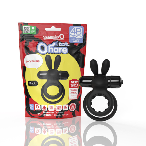 Screaming O 4b - Ohare Wearable Rabbit Vibe -  Black  4