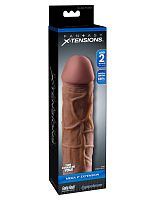 Fantasy X-Tension Mega 2-Inch Extension - Brown
