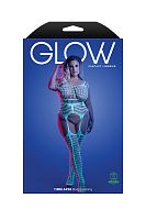 Timelapse Bodystocking - Queen - White/blue