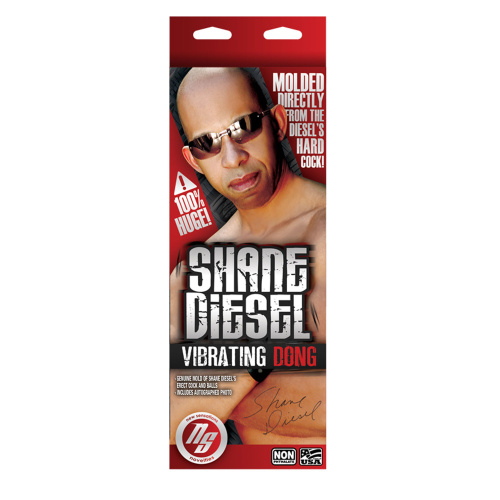 Shane Diesel 10" Vibrating Dildo - Tan  2