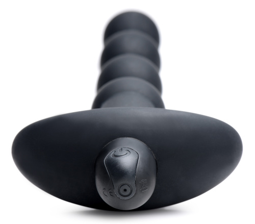 Bang - Vibrating Silicone Anal Beads and Remote Black  3
