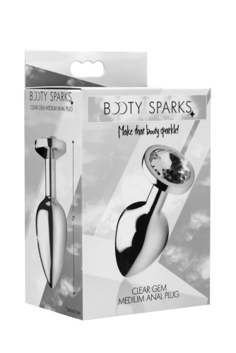 Clear Gem Anal Plug - Medium  4