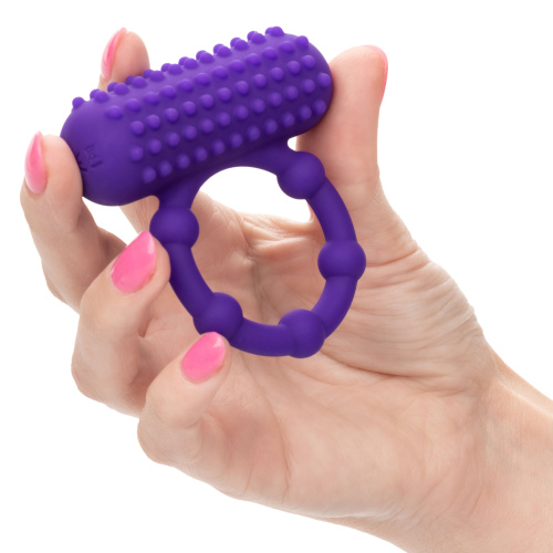 Silicone Rechargeable 5 Bead Maximus Ring - Purple  5