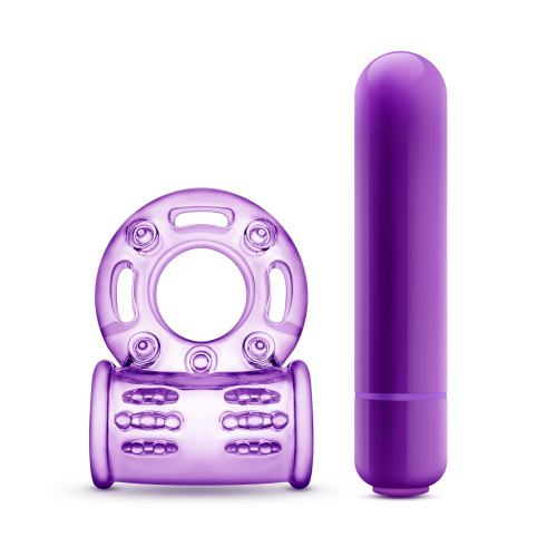 Play With Me - Couples Play - Vibrating Cock Ring - Purple  3