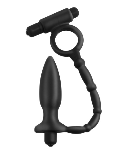 Anal Fantasy Collection Ass Kicker With Cockring - Black  2