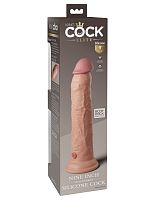 King Cock Elite 9 Inch Silicone Dual Density Cock - Light
