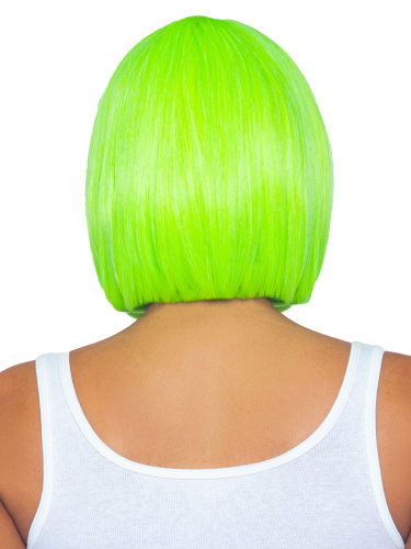 12 Inch Short Bob Wig - Neon Green  2